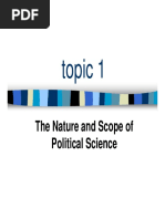 Political Science Nature and Scope