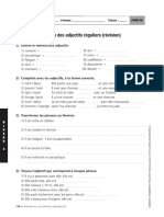 Le Genre Des Adjetifs PDF