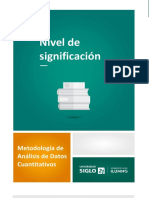 Metodología de Análisis de Datos Cuantitativos: Nivel de Significación