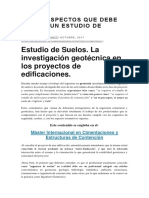 Los 15 Aspectos Que Debe Incluir Un Estudio de Suelos