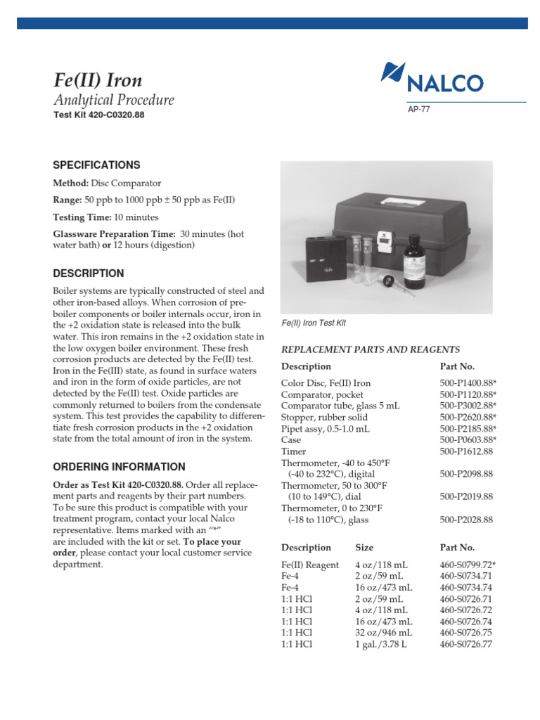 The Nalco Water Handbook 3rd Edition PDF Iron Purified Water