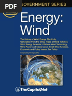Download Energy Wind  -  The History of Wind Energy Electricity Generation from the Wind Types of Wind Turbines Wind Energy Potential Offshore Wind Technology Wind Power on Federal Land Small Wind Turbines Economic and Policy Issues Tax Policy Excerpt by TheCapitolNet SN39208312 doc pdf