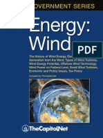 Energy: Wind  -  The History of Wind Energy, Electricity Generation from the Wind, Types of Wind Turbines, Wind Energy Potential, Offshore Wind Technology, Wind Power on Federal Land, Small Wind Turbines, Economic and Policy Issues, Tax Policy (Excerpt)