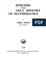 (New Mathematical Library) Asger Aaboe-Episodes From The Early History of Mathematics (New Mathematical Library) - The Mathematical Association of America (1997) PDF