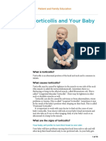 Torticollis and Your Baby: Patient and Family Education