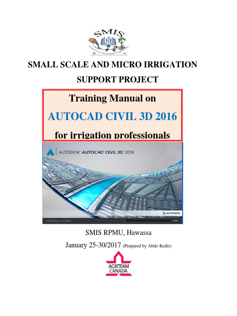 AUTOCAD CIVIL 3D 2018 TRAINING MANUAL PDF visual data 7
