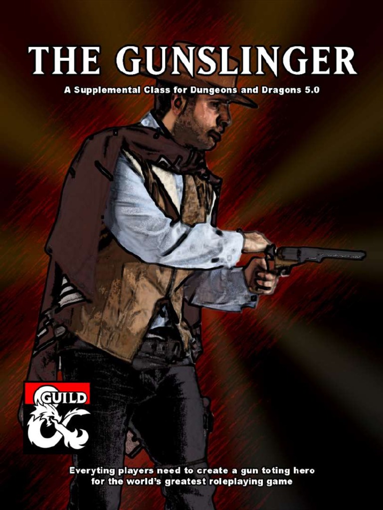 Gunslinger Class D&D Firearms Dungeons & Dragons Free 30day