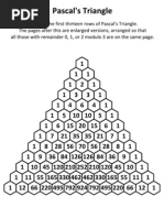 Pascal's Triangle