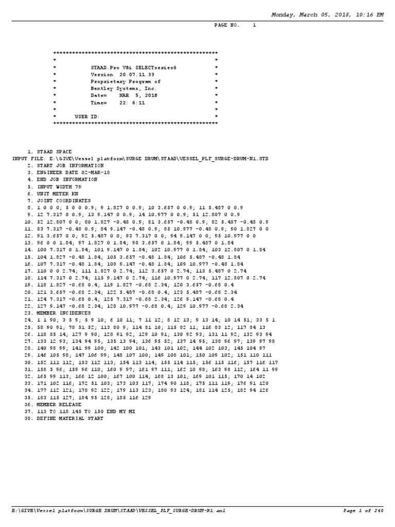 Design Report of Surge Drum PDF Building Engineering Physics