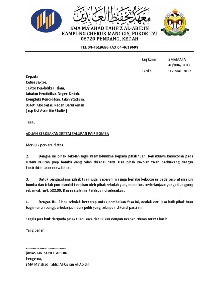 Surat Rasmi Pdf