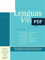 Lenguas V Vas 11: Intermedialidad e Intertextualidad en El Campo de Las Lenguas Extranjeras y La Traducción.
