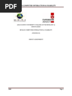 Human Computer Interaction & Usability
