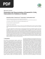 Research Article: Preparation and Characterization of Promoted Fe-V/Sio Nanocatalysts For Oxidation of Alcohols