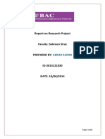 Report On Research Project