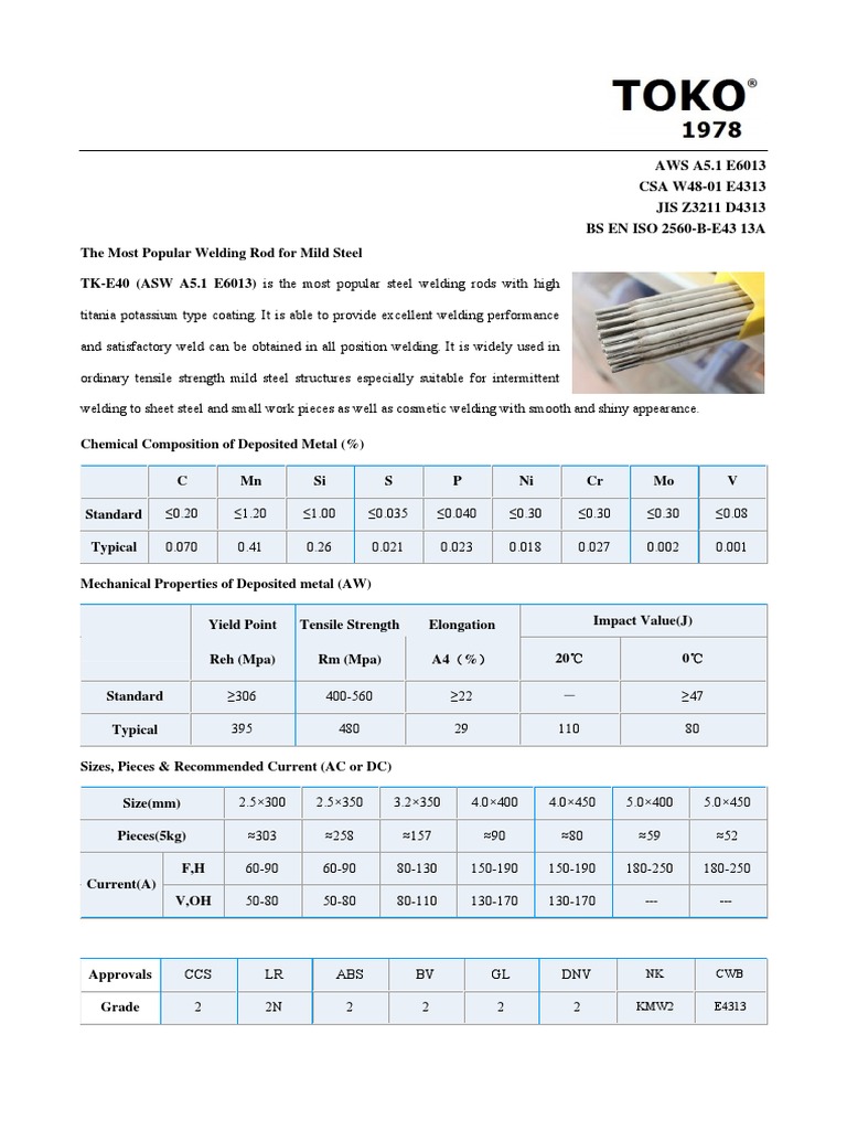 Welding Rods for Mild Steel | PDF | Ultimate Tensile Strength | Welding