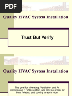 Quality HVAC System Installation: Trust But Verify