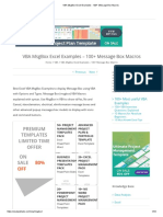 VBA MsgBox Excel Examples - 100+ Message Box Macros