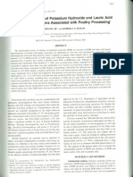 Antimicrobial Activity of Potassium Hydroxide and Lauric Acid against Poultry Pathogens