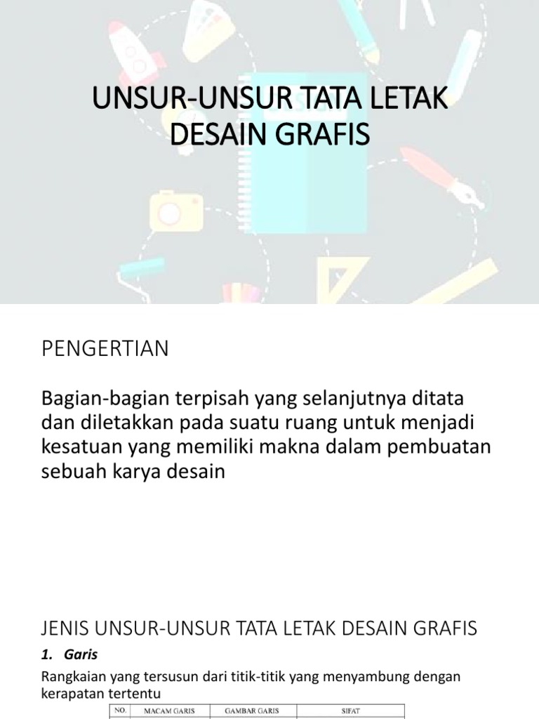 Unsur Unsur Tata Letak Desain Grafis Unsur Unsur Tata Letak Desain Grafis