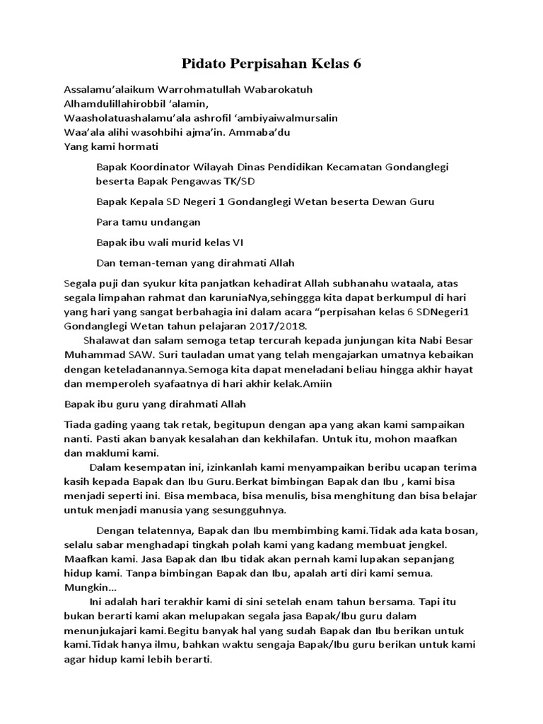 Kumpulan Teks Pidato Kelas 6 Sd Kumpulan Referensi Teks Pidato