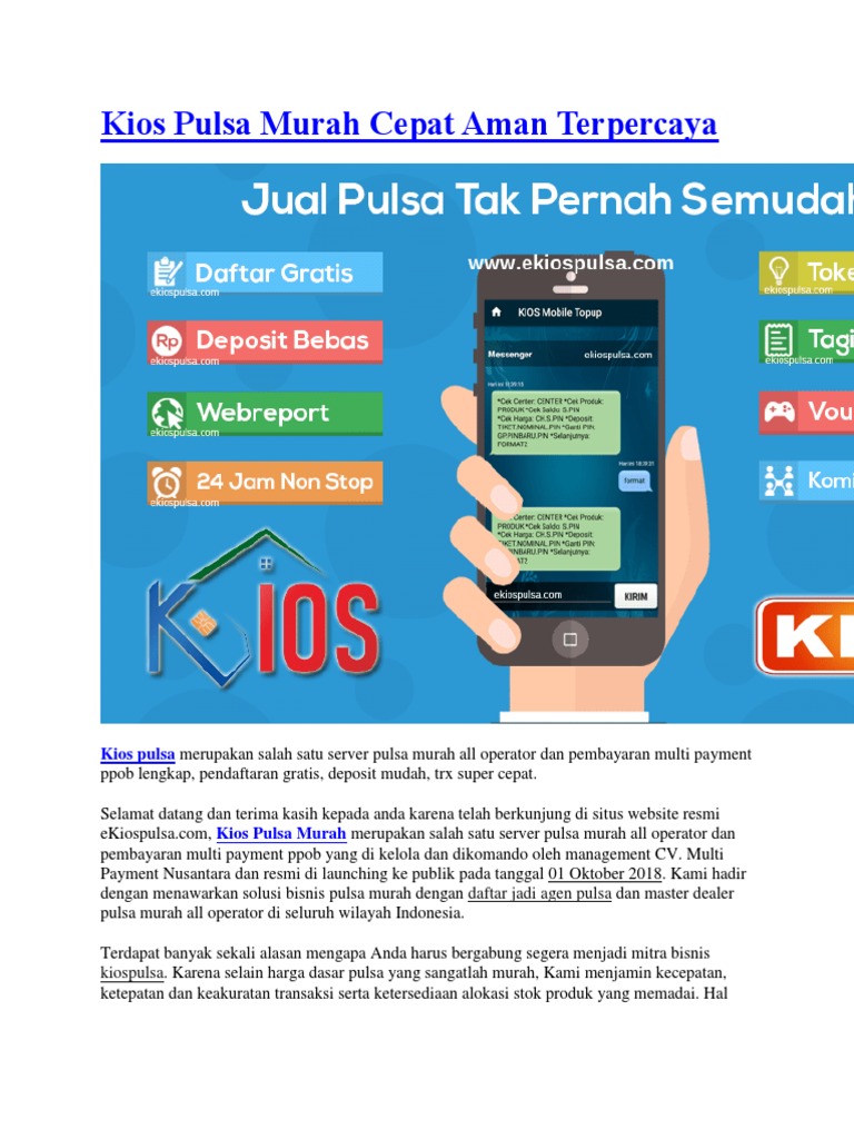 pulsa all operator murah dan cepat