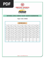 Class 3 - NSTSE 2017 UN426 Answer-Key