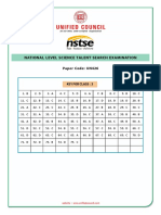 Class 3 - NSTSE 2017 UN426 Answer-Key