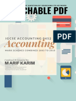 IGCSE Accounting All Mark Scheme 2002 Summer 2018
