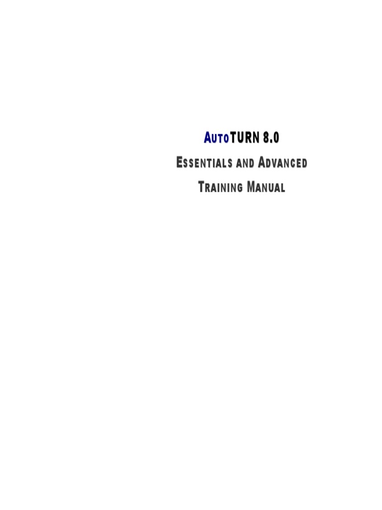Autoturn Training Manual English | PDF | Simulation | Traffic