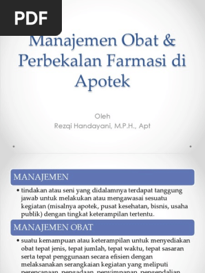 Administrasi Farmasi Pdf