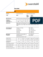 Material spec sheet for 50CrMo4 steel