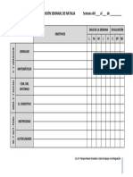 Cuadrante de Seguimiento Del Trabajo Semanal