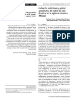 Aguilar-Riviera Et Al (2010) Evaluación Multicriterio y Aptitud Agroclimática Del Cultivo de Caña de Azúcar en La Región de Huasteca