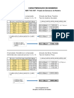 Planilhas para Relatório de Ensaios de Madeiras