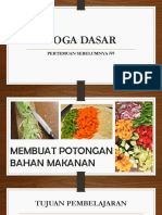 Cara Membuat Potongan Bahan Makanan