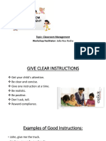 Presentación1 Classroom Managementt