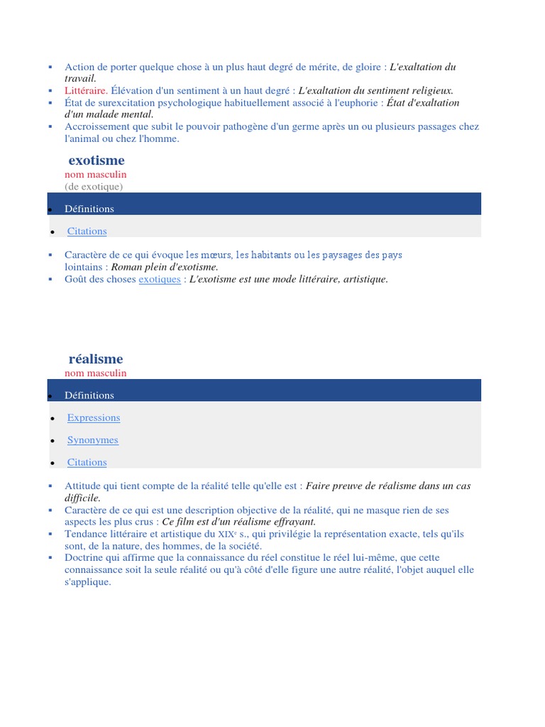 Exotisme Litteraire
