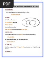 Second Isomorphism Theorem For Ring:: Statement