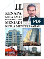 81 dalil kenapa Musa Aman hilang kelayakan menjadi Ketua Menteri Sabah