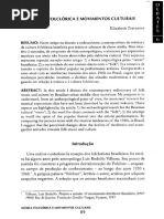 Musica Folclórica e Movimentos Culturais