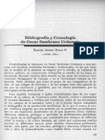 Bibliografía y Cronología de Oscar Sambrano Urdaneta