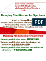 Seismic Design Spectrum Damping Modification