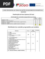 Planificação Global 11ºF. 18-19