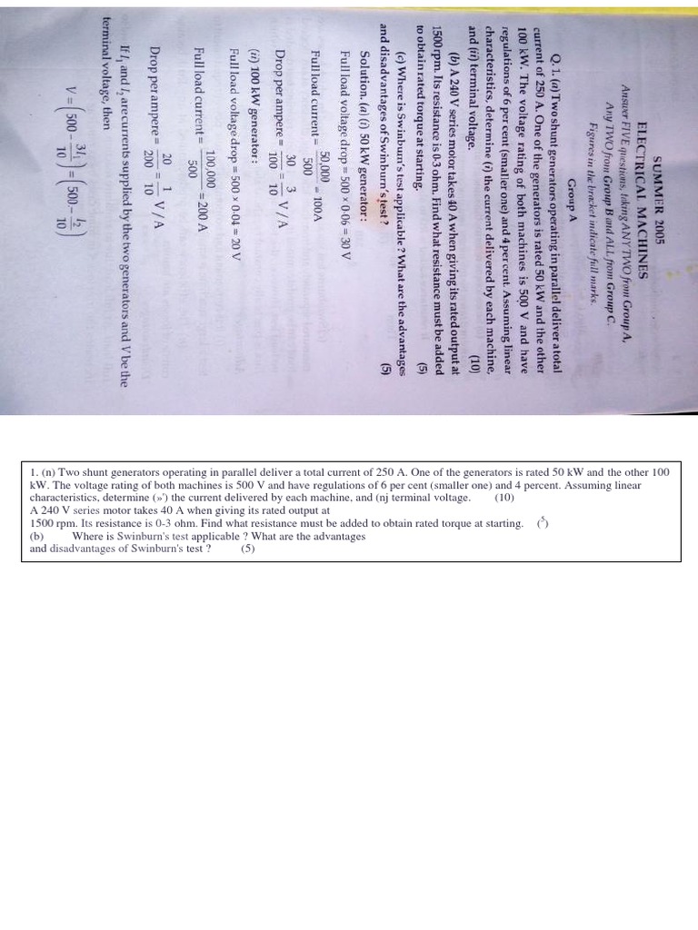 Electrical Machines1 PDF | PDF | Transformer | Electric Generator