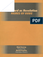 The Word As Revelation - Names of God