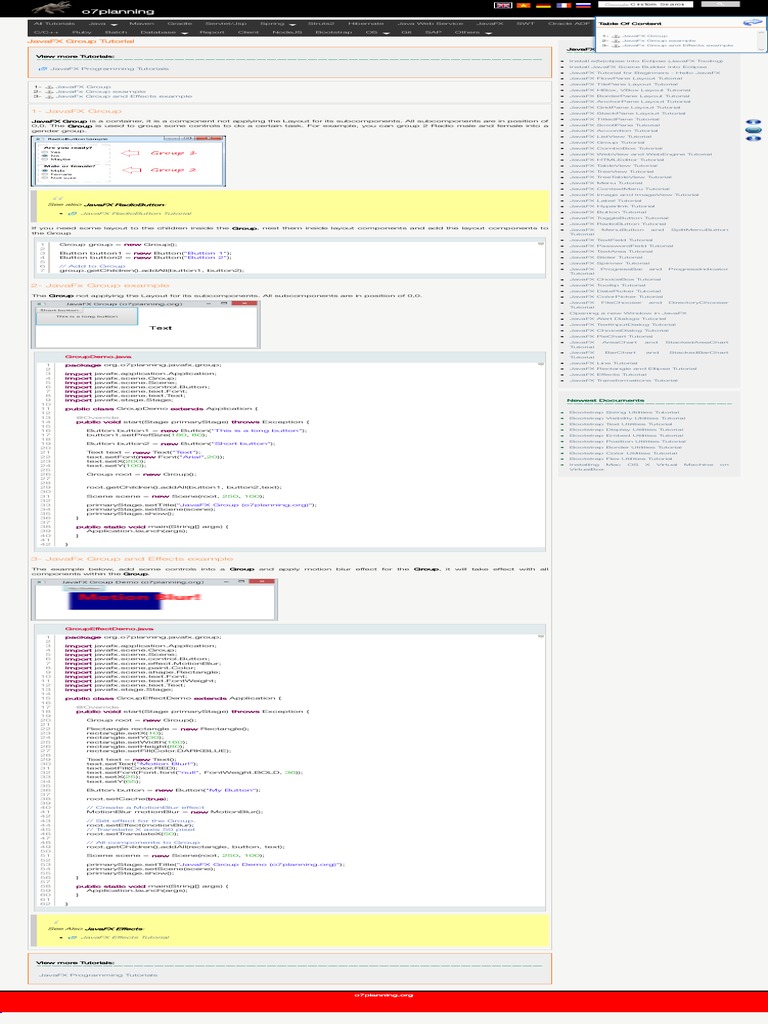 A Minimal JavaFX Presentation (In JavaFX) | PDF | Java Platform ...