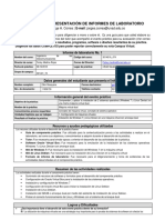 Informe de Laboratorio No 1 - Ing. Telecomunicaciones