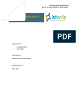 Applied To - : Infoville Solutions India PVT LTD 1