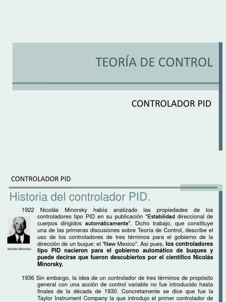 Clase 7 - PID PDF | PDF | Análisis | Teoría de sistemas