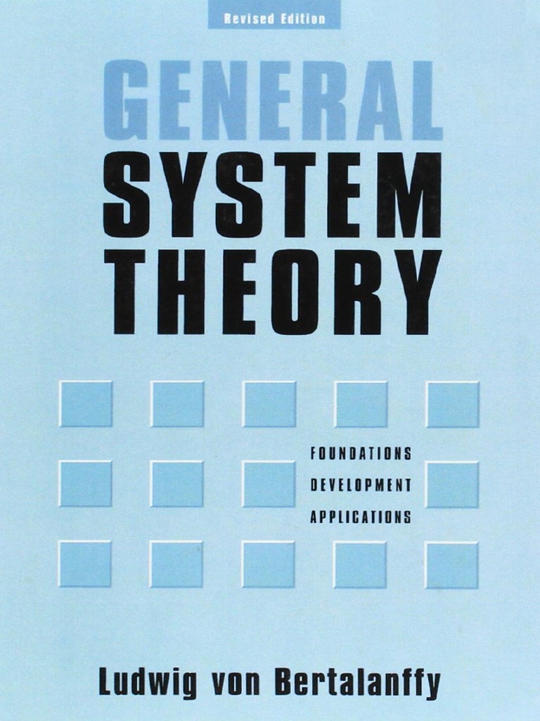 General System Theory Pdf Systems Theory System